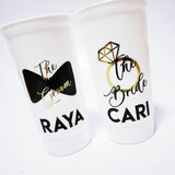 Vasos novia y novio 950 ml