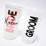 Vasos novia y novio 950 ml