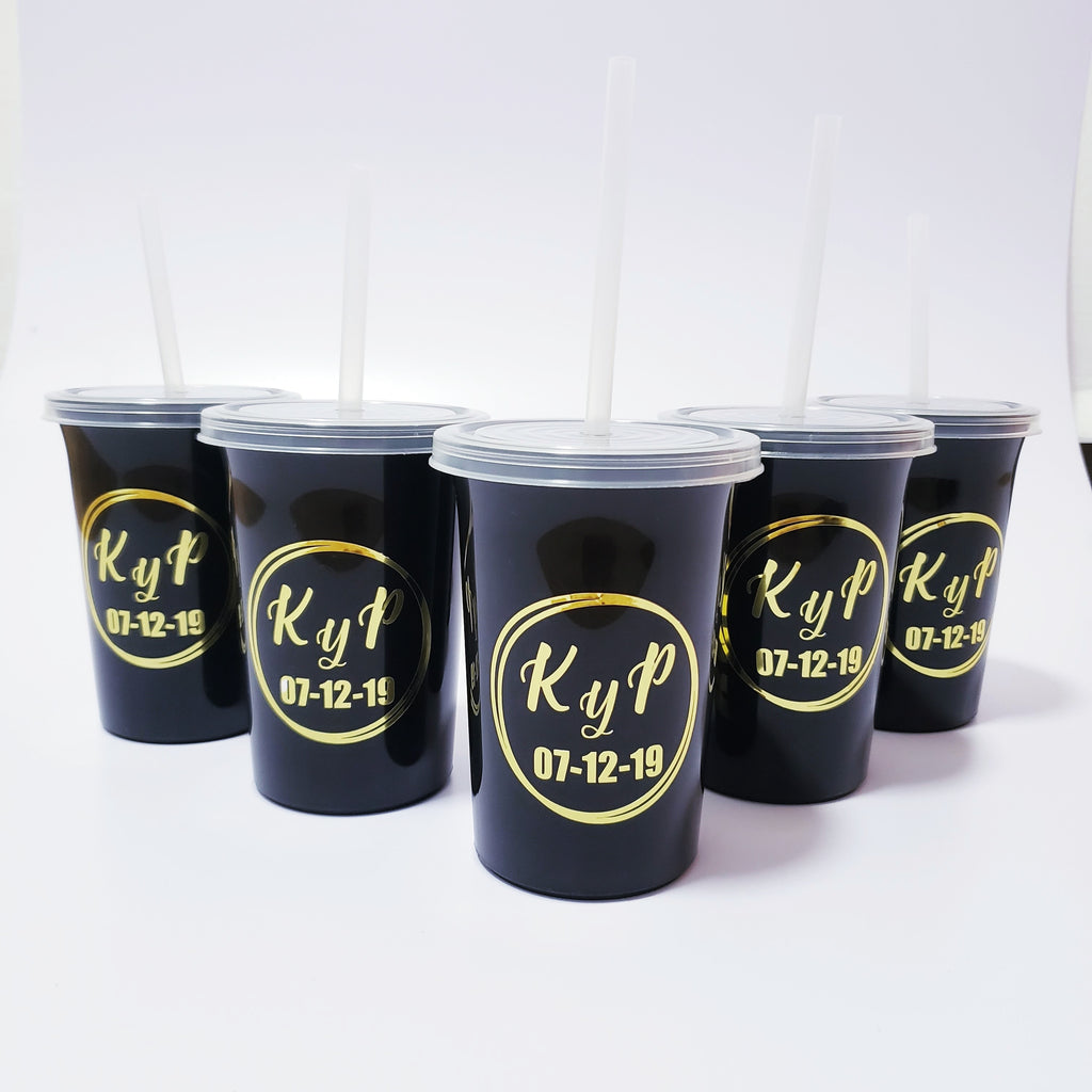 Vasos Personalizados Para Novios, Excelente Opción Para Boda