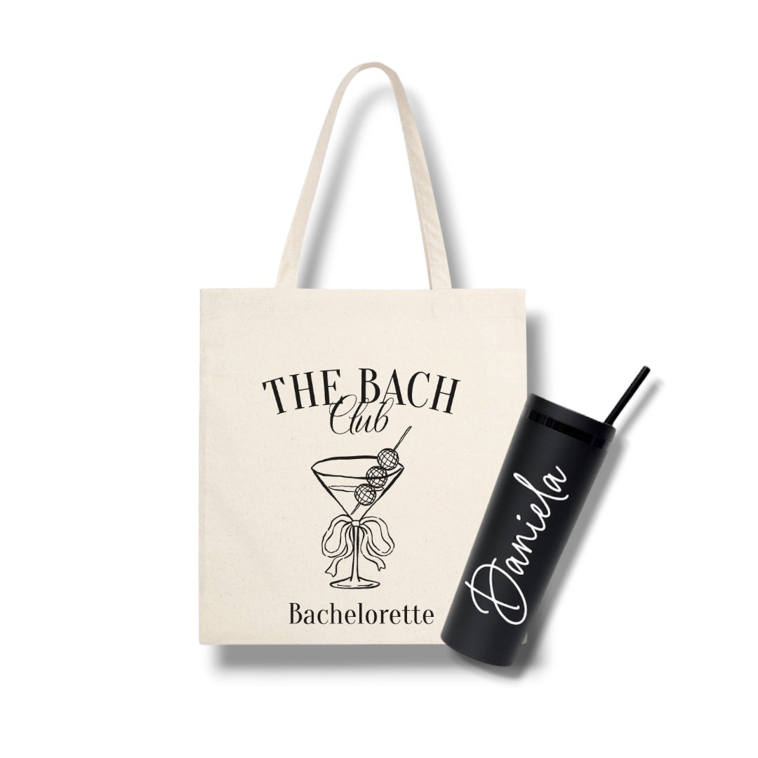 Tote bag y cilindro skinny