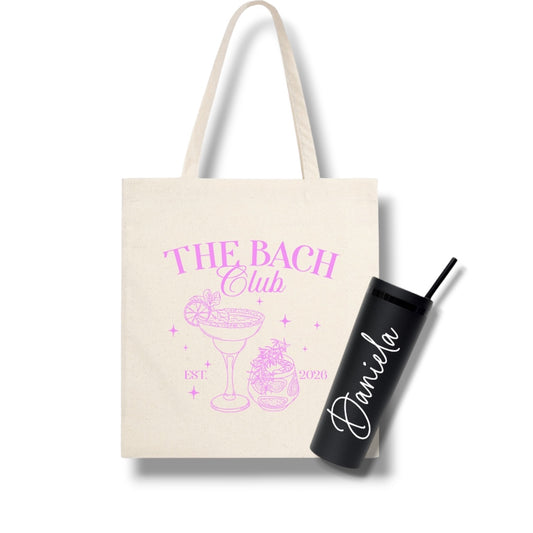 Tote bag y cilindro skinny