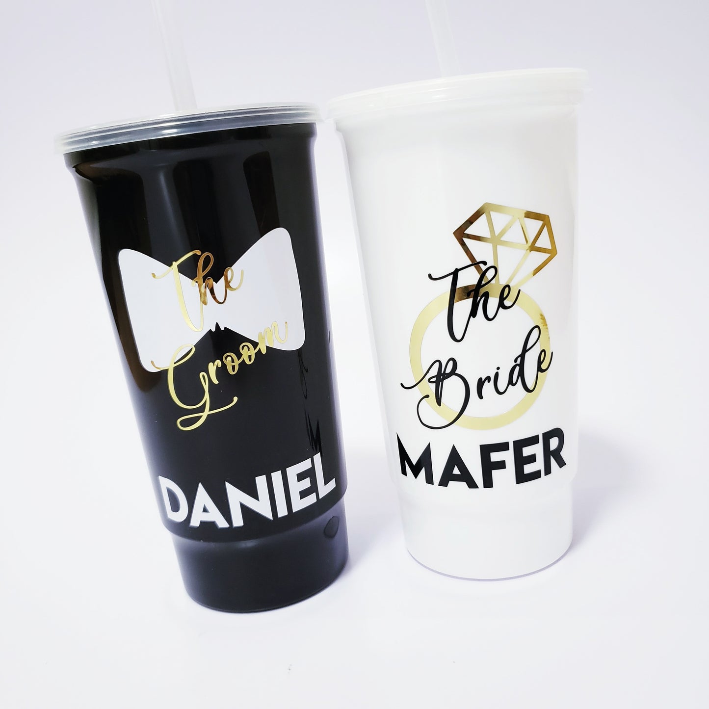 Vasos novia y novio 950 ml