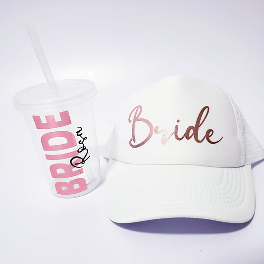 Gorra y vaso bachelor