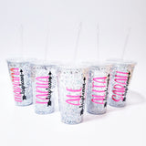 Vaso glitter 500 ML