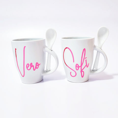 Taza con cuchara