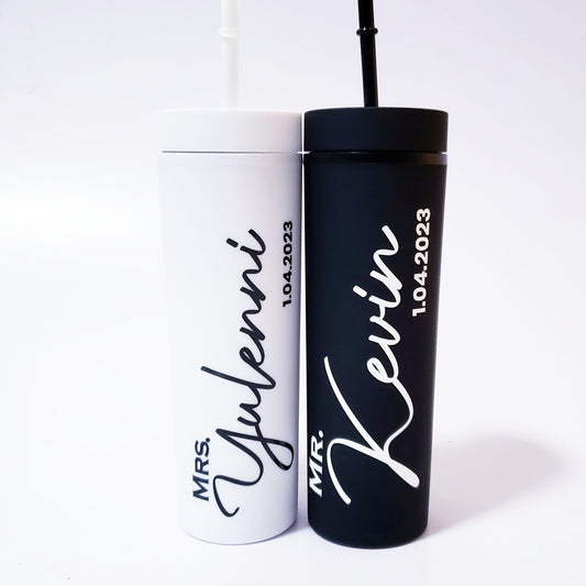 Cilindros skinny mate para novios